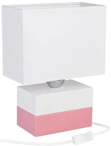 Biało różowa lampka na biurko dla dziewczynki 3X S188 S3-R51