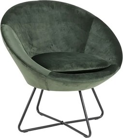 Fotel muszelka zielony S2-P86
