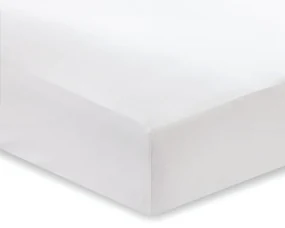 Białe prześcieradło z satyny bawełnianej Bianca Classic, 135x190 cm