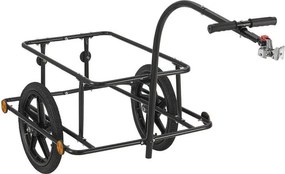 Wózek transportowy rowerowy 90 l, stalowy, plandeka, 80 kg