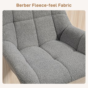 HOMCOM Hokery Barowe 2 w Zestawie w Stylu Retro Regulowane Flock Szary + Czarny