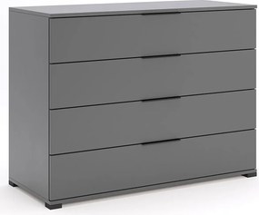 Popielata nowoczesna komoda z 4 szufladami Z6-H09