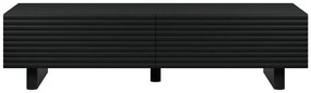 Szafka RTV 2-drzwiowa z MDF - 180 cm - Czarny - LUDIMA