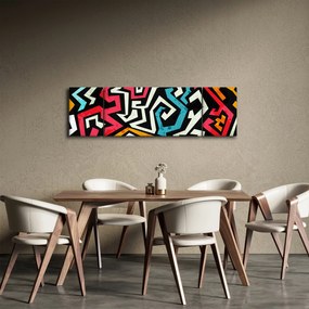Obraz abstrakcji graficznej (170x50 cm)