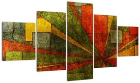 Obraz abstrakcji geometrycznej (125x70 cm)