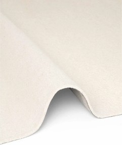 Kremowy wełniany dywan tkany ręcznie 200x290 cm Puristic Knots – Elle Decoration