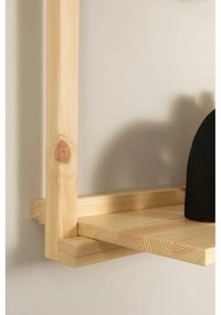 Regał ścienny z litego drewna sosnowego w naturalnym kolorze 192x47,5 cm Groove – Karup Design