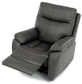 Fotel rozkładany 4092 GREY3, vintage, szary