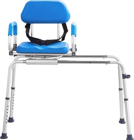 Krzesło Do Pryszniców SucceBuy Krętowe 360°, Przesuwne Krzesło Przenoszące Do Wanny, Maks. Obciążenie 150 kg