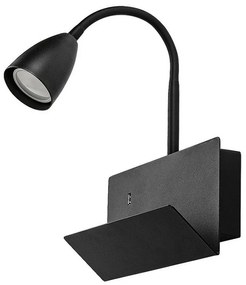 Rabalux 71089 lampa ścienna z miejscem do przechowywania Tacito, czarny