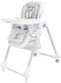 Baby Mix Krzesełko do karmienia dla dzieci, szary