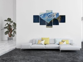 Obraz krajobrazu z górami (125x70 cm)