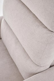 Fotel wypoczynkowy elektryczny rozkładany z masażerem beżowy CARINIO