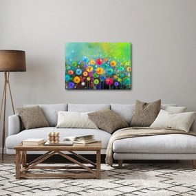 Obraz - Abstrakcyjne kwiaty (70x50 cm)