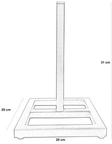 Stojak uchwyt  kuchenny na ręcznik papierowy złoty LOFT