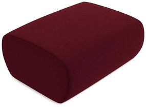 Bordowy aksamitny podnóżek Kapua – Makamii