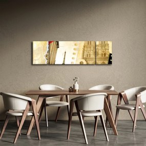 Obraz - Wspomnienia z Paryża (170x50 cm)
