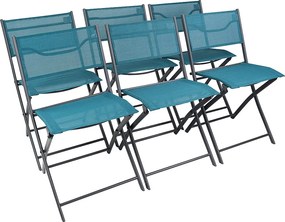 6-częściowe krzesło ogrodowe składane Sumila