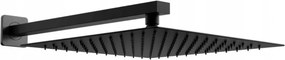 Mexen Slim deszczownica 25 x 25 cm z ramieniem prysznicowym, czarny - 79125112-70