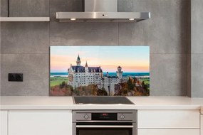 Panel Szklany Zamek w Monachium w Jesiennej Aurze