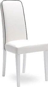 Anita - Białe krzesło ze sztucznej skóry, 2 szt.
