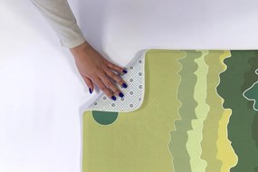 Dywanik antypoślizgowy do łazienki Dywanik antypoślizgowy do łazienki Góry Abstrakcja