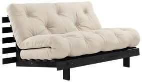 Beżowa rozkładana sofa 140 cm Roots Black Night – Karup Design