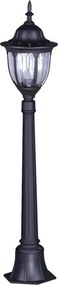 Czarna klasyczna stojąca lampa ogrodowa słupek - 5X S320 B6-P53