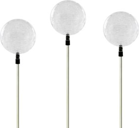 Lampa ogrodowa solarna LED w kształcie kuli (zmienia kolory) komplet 3 szt.