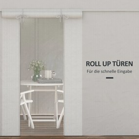 Outsunny Zestaw Zastępczy Dachu do Pawilonu Ogrodowego z 2 Ściankami Bocznymi Biały | Aosom PL