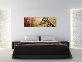 Obraz - Żyrafa, malarstwo (170x50 cm)