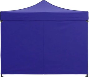 Pawilon ogrodowy eventowy FGA8, 3x3 m, automatyczny ze ściankami - namiot zamykany, niebieski