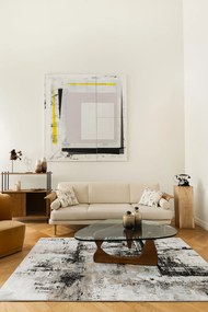 Dywan Premium PR112 grey black 160x230 Prostokąt