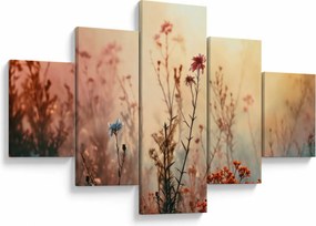 Obraz - Dzikie kwiaty (125x70 cm)