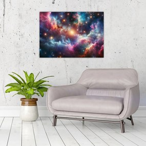 Obraz na szkle - Ciemny kosmos (70x50 cm)