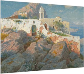 Obraz - William Stanley Haseltine, Santa Maria a Cetrella, Anacapri, reprodukcje (70x50 cm)