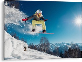 Obraz - Snowboardzista (70x50 cm)