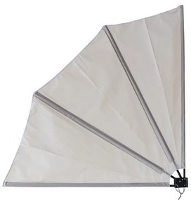 Happy Green Parawan składany na balkon 1,4 m, beżowy