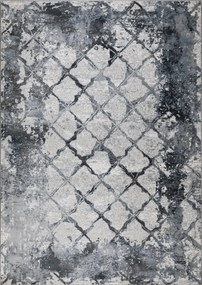 Dywan klasyczny Piero marokańska krata szary 200 cm x 290 cm