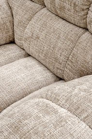 Fotel wypoczynkowy elektrycznie rozkładany beżowy AMORE