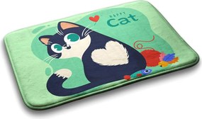 Dywanik antypoślizgowy do łazienki Dywanik antypoślizgowy do łazienki Kotek Zwierzęta