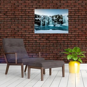 Obraz na szkle - lodowce (70x50 cm)