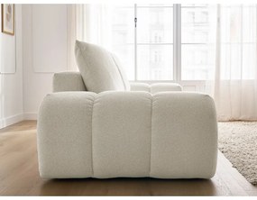 Biała sofa z tkaniny szenilowej 278 cm Everest – Bobochic Paris