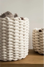 Tekstylny koszyk ø 25x25 cm Peach Skin Round M – Bigso