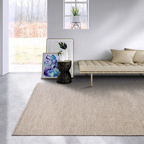 Beżowy dywan z mieszanki wełny tkany ręcznie 160x230 cm Pradesh Linen White – Elle Decoration