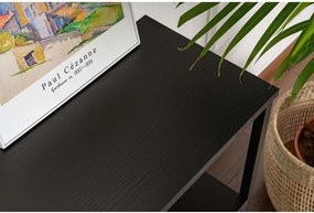 Czarna konsola z matowym wykończeniem 29,5x120 cm Solace – Kalune Design