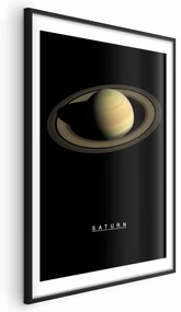 Plakat Saturn 21x30 cm z ramą czarną z marginesem ARTGEIST B
