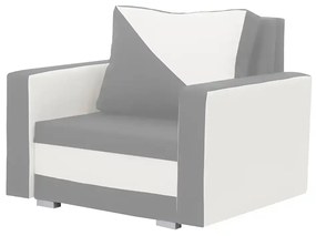 Fotel rozkładany z funkcją spania ASTO1 Jasny szary/Kremowy