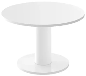 Stolik kawowy SOLO MINI ⌀80cm biały mat HUBERTUS