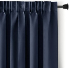 Restilo Zasłona Blackout Oxford Pleat indigo, 140 x 245 cm